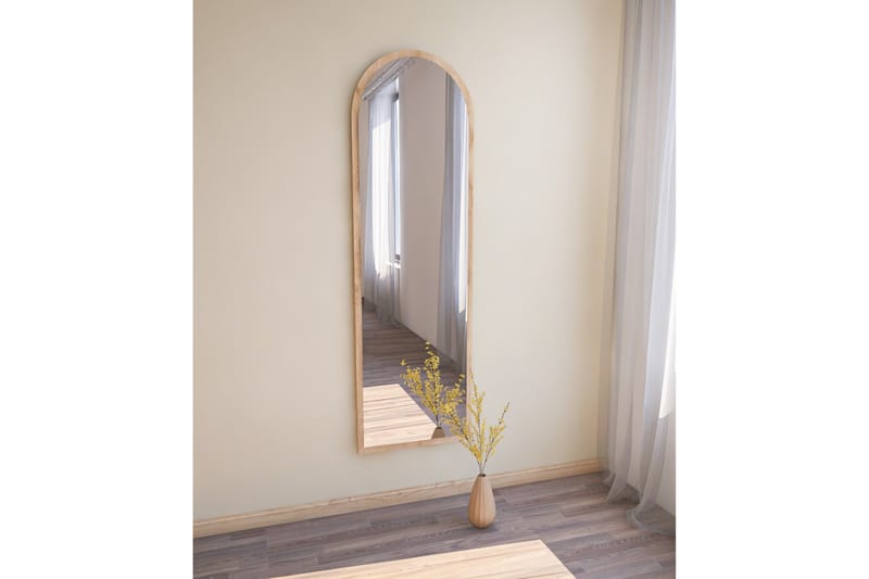 Rusele Speil 50 cm Rektangulær - Tre/Natur - Veggspeil - Gangspeil - Helkroppsspeil
