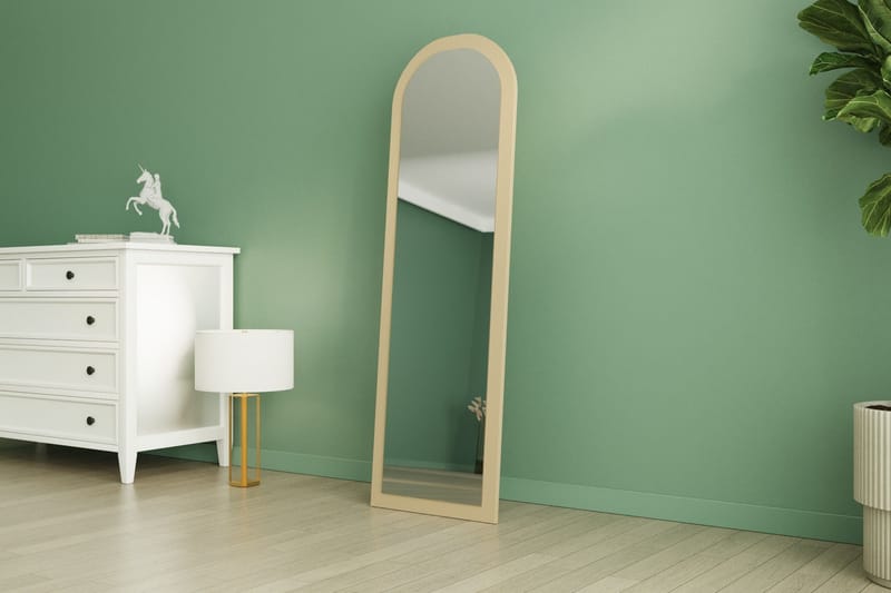 Rusele Veggspeil Buet 50 cm - Beige - Innredning - Speil - Veggspeil