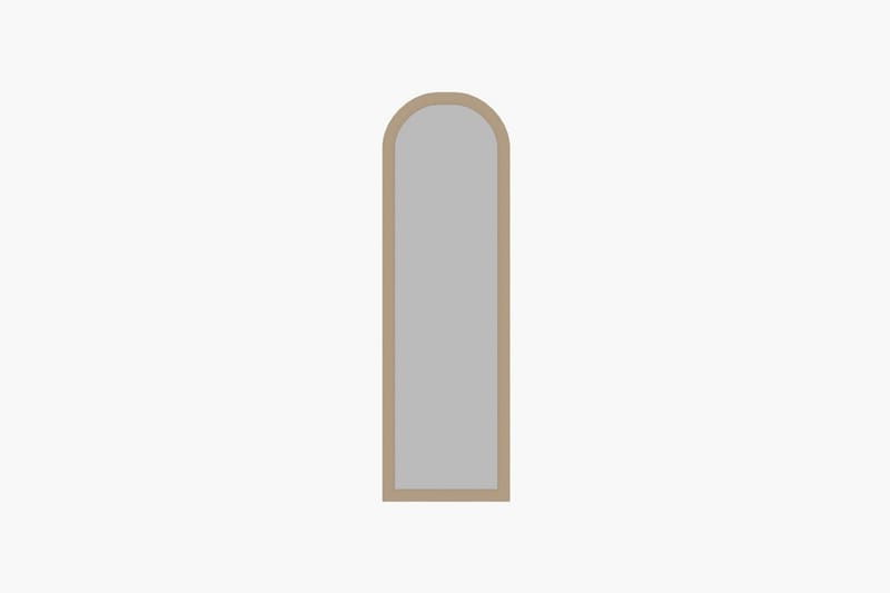 Rusele Veggspeil Buet 50 cm - Beige - Innredning - Speil - Veggspeil