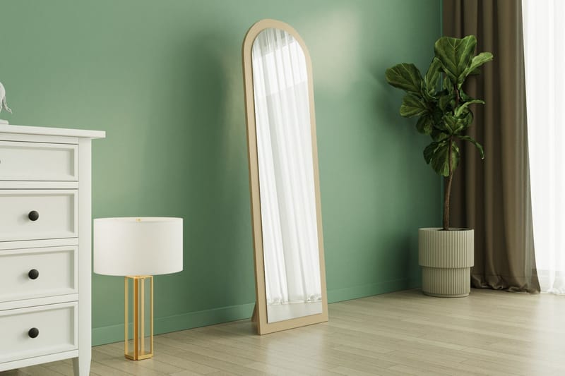 Rusele Veggspeil Buet 50 cm - Beige - Innredning - Speil - Veggspeil