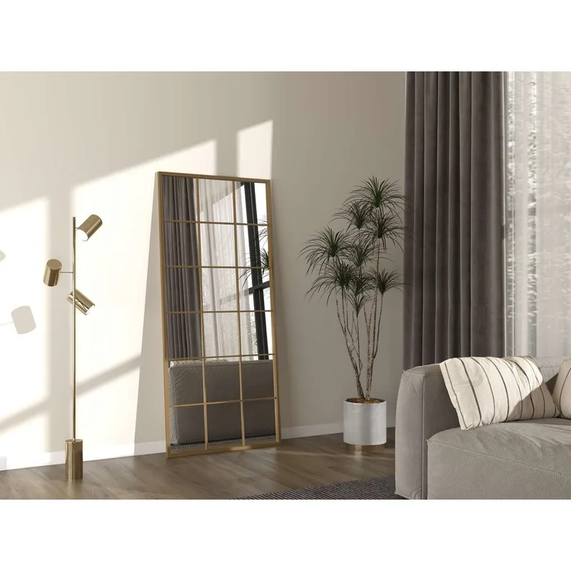 Salvin Gulvspeil 80 x 180 cm - Gull - Innredning - Speil - Helkroppsspeil