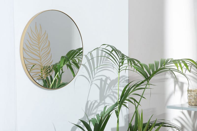 Cherilus Speil Rund 57 cm, Gull