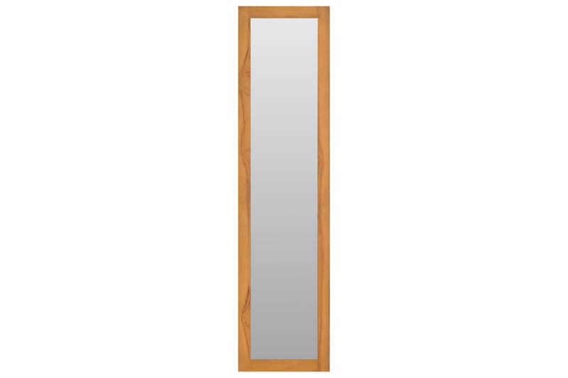Veggspeil med hyller 30x30x120 cm heltre teak - Innredning - Speil - Sminkespeil