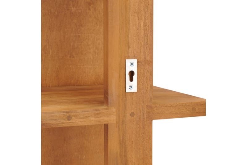 Veggspeil med hyller 30x30x120 cm heltre teak - Innredning - Speil - Sminkespeil