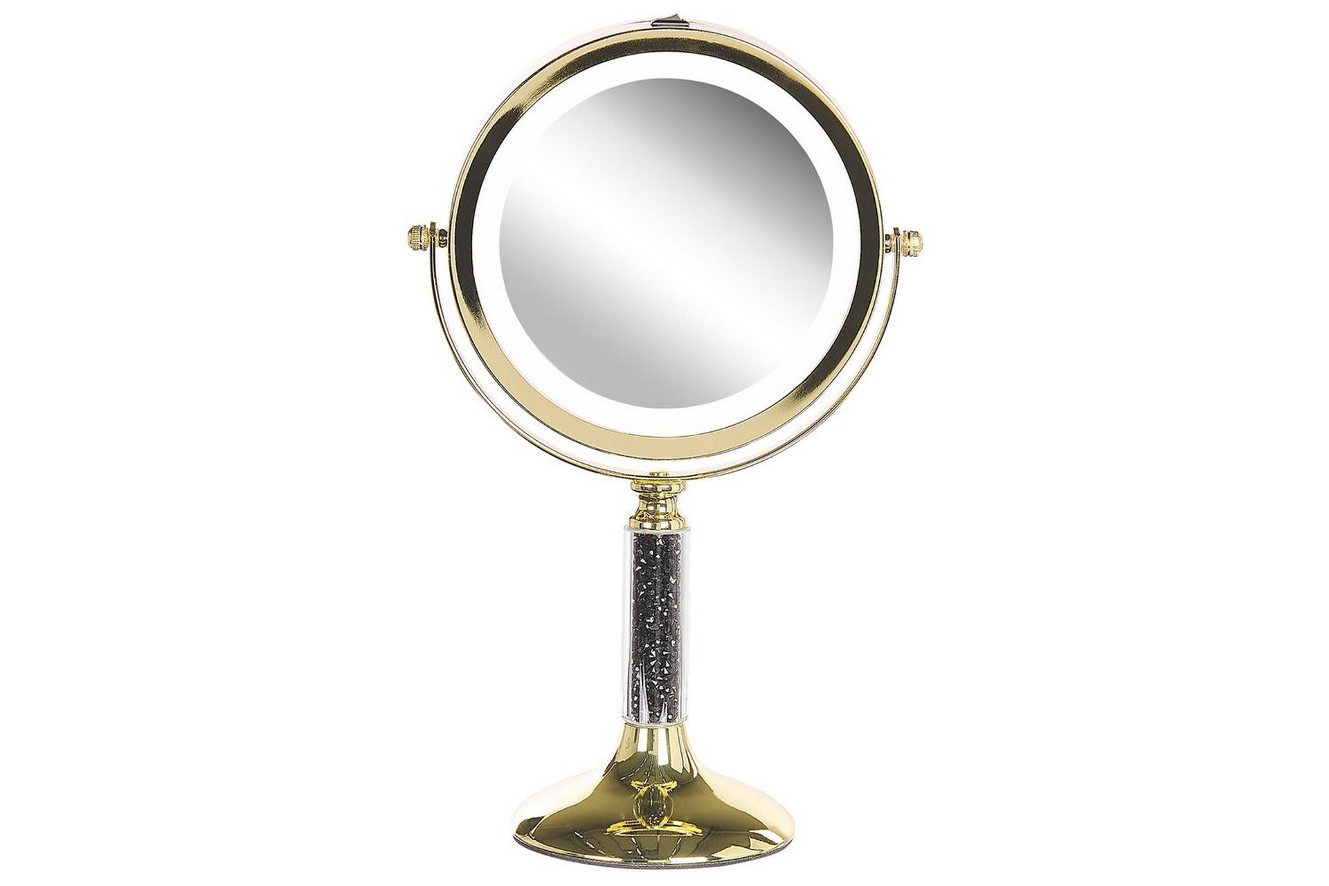 Sminkspegel Beliani Baixas Guld/svart GOLD\|\|Black -