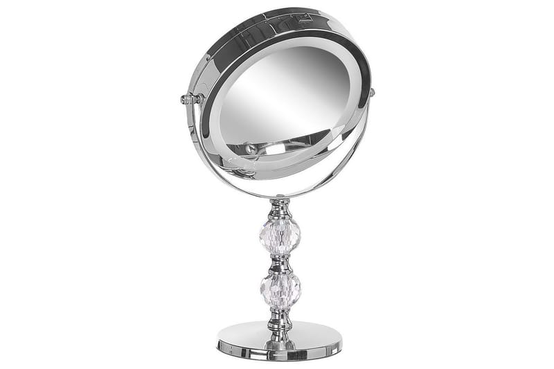 Sminkspegel Beliani Claira Guld Silver - Innredning - Speil - Sminkespeil