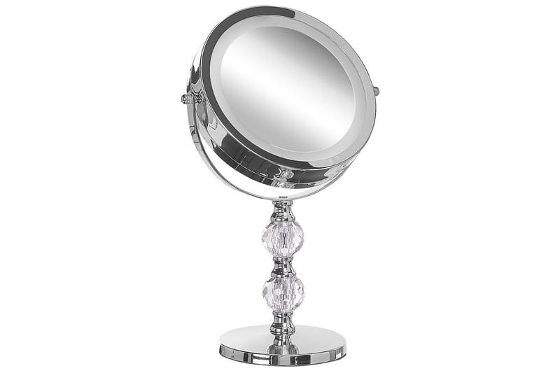 Sminkspegel Beliani Claira Guld Silver - Innredning - Speil - Sminkespeil