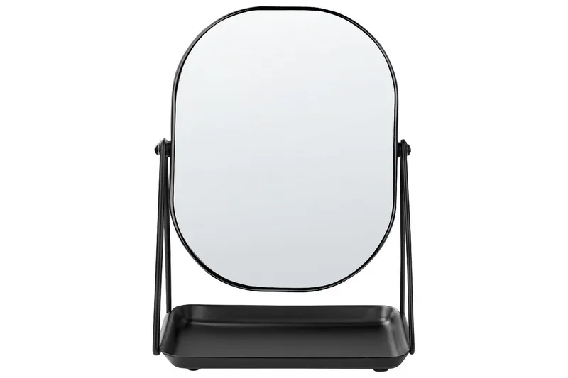 Sminkspegel Beliani Correze Guld/svart Black - Innredning - Speil - Sminkespeil