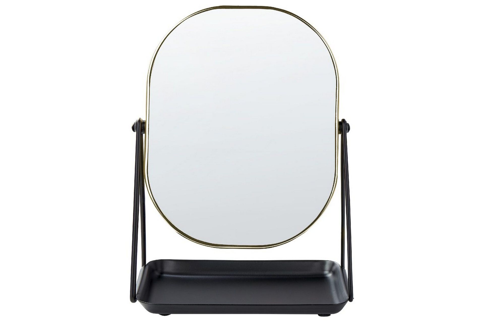 Sminkspegel Beliani Correze Guld/svart GOLD\|\|Black -