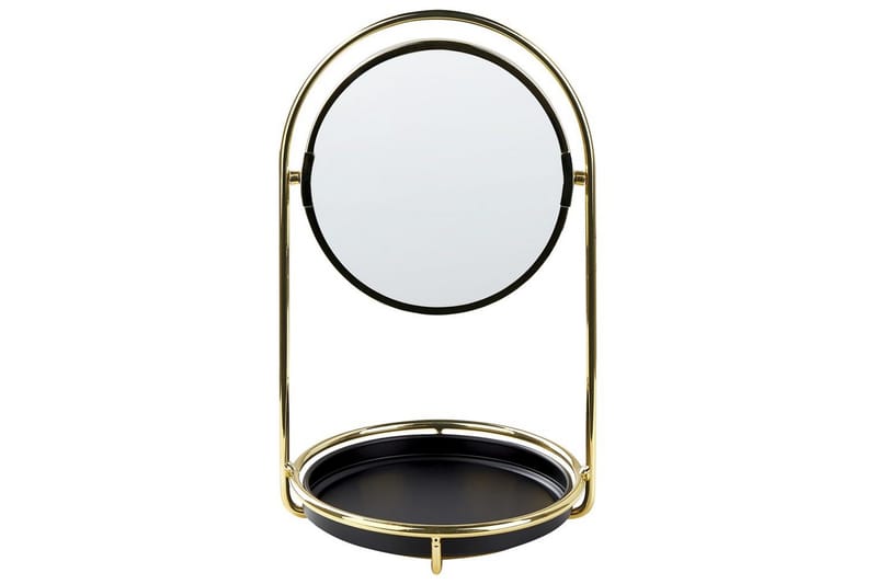 Sminkspegel Beliani Indre GOLD||Black, undefined