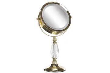 Sminkspegel Beliani Maury Guld GOLD VALUE_MISSING_2 - Innredning - Speil - Speil med belysning