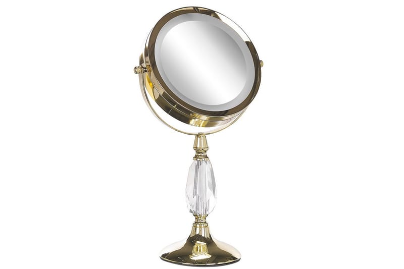 Sminkspegel Beliani Maury Guld GOLD VALUE_MISSING_2 - Innredning - Speil - Speil med belysning