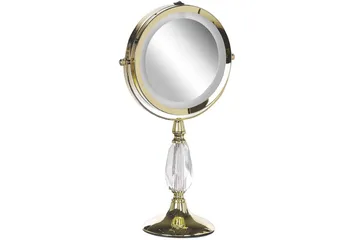Sminkspegel Beliani Maury Guld GOLD VALUE_MISSING_2 - Innredning - Speil - Speil med belysning