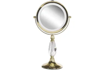 Sminkspegel Beliani Maury Guld GOLD VALUE_MISSING_2 - Innredning - Speil - Speil med belysning