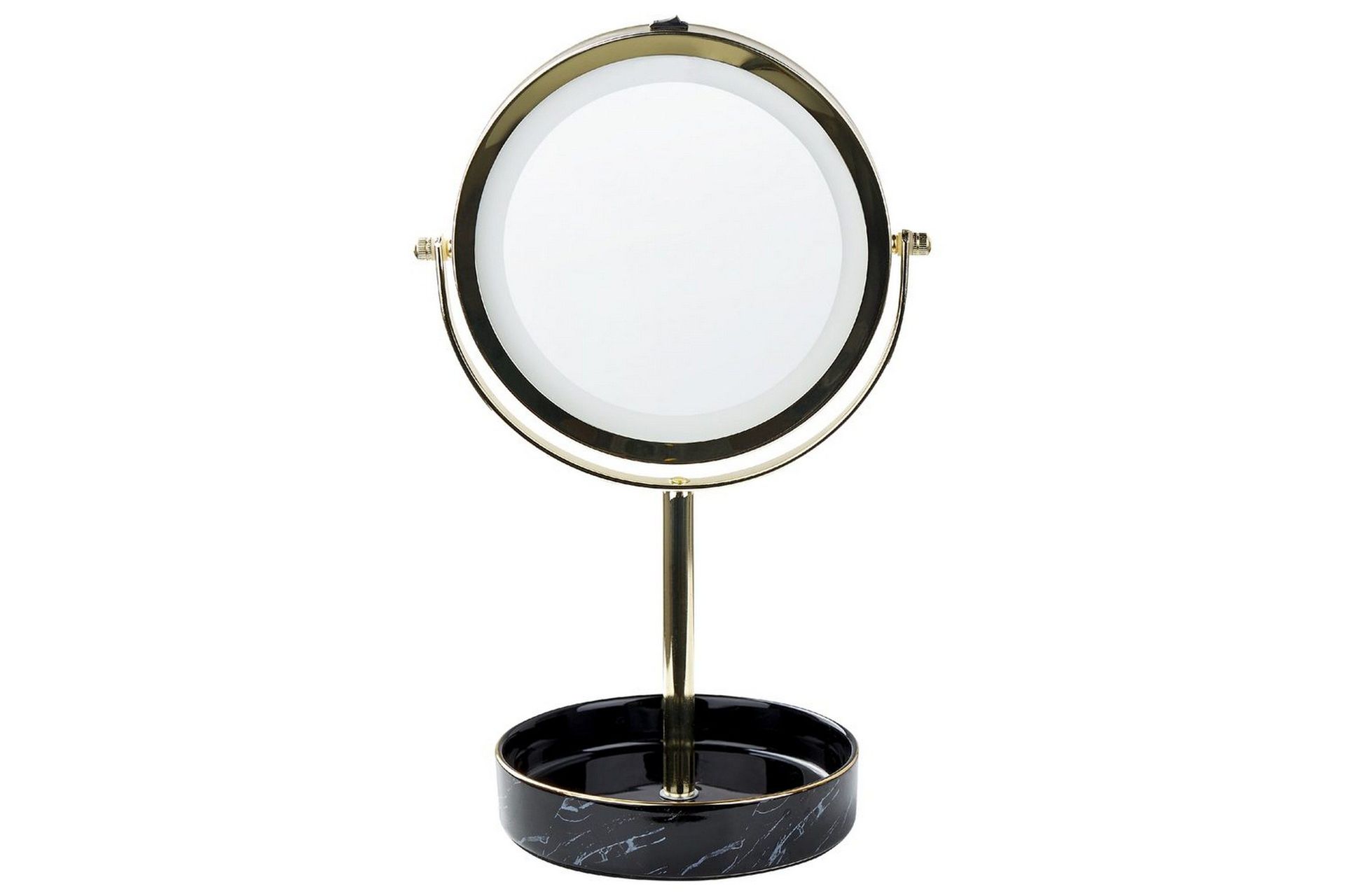 Sminkspegel Beliani Savoie Guld/Svart GOLD\|\|Black -