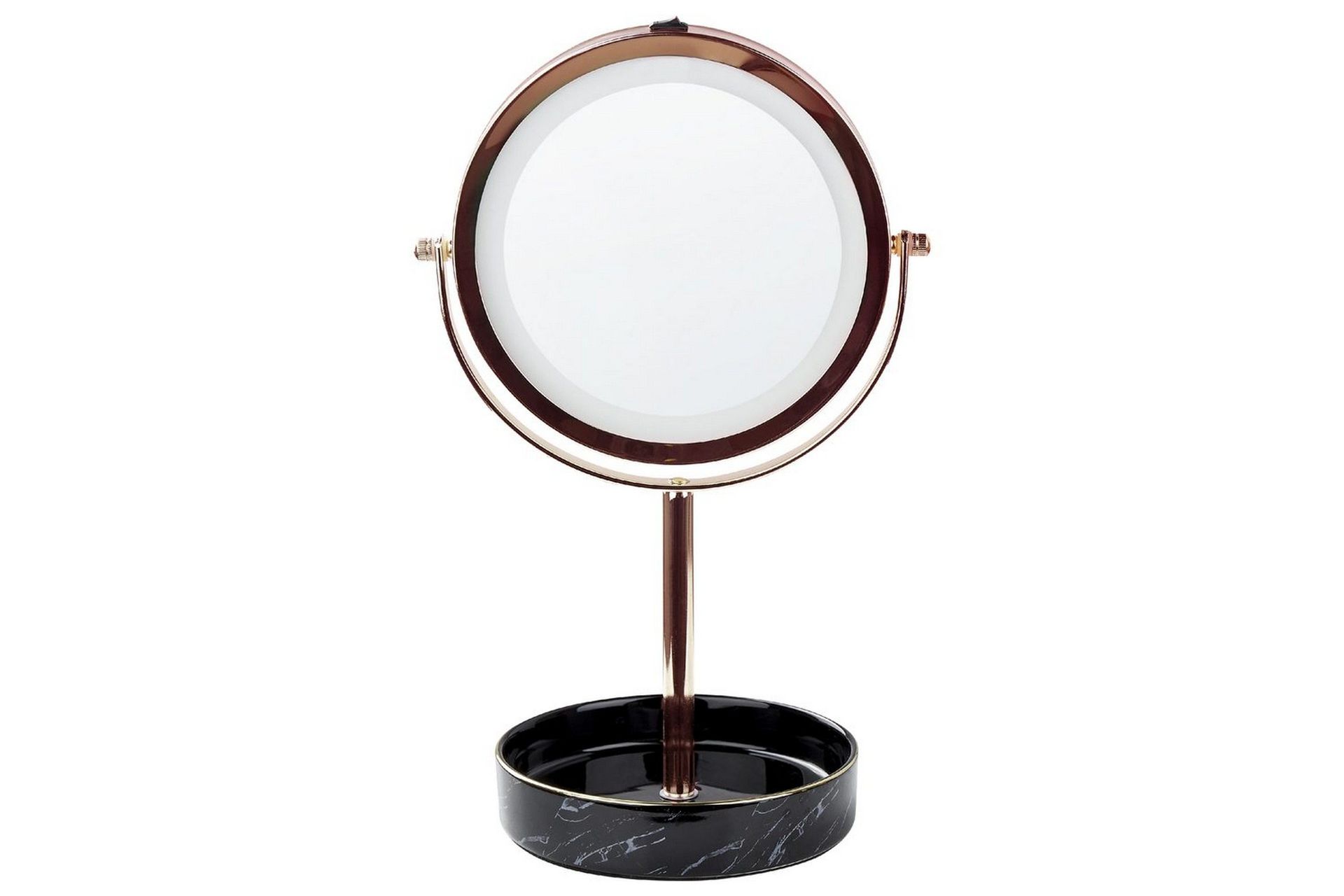 Sminkspegel Beliani Savoie Guld/Svart Rose\|\|Black -