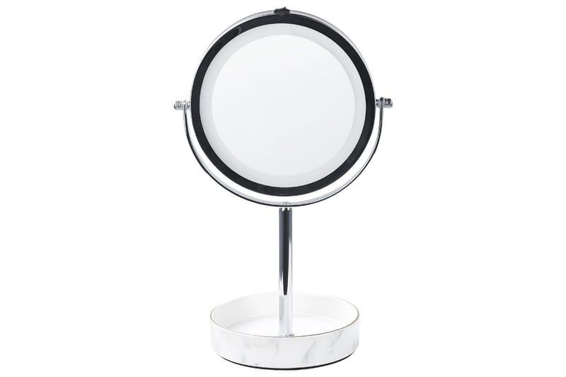 Sminkspegel Beliani Savoie Guld/Svart Silver||White, undefined