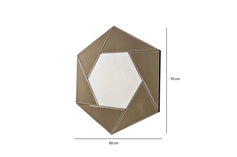 Speil Calrith Bronse - Bronse - Innredning - Speil - Veggspeil