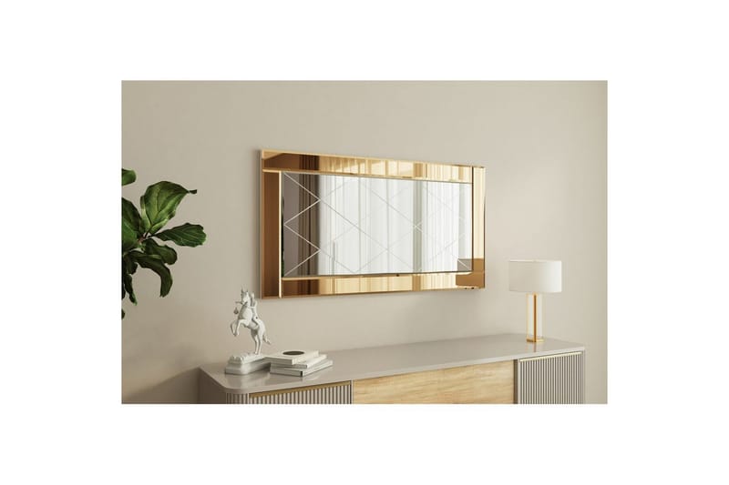 Speil Elorwich Bronse / Hvit - Bronse / Hvit - Innredning - Speil - Veggspeil