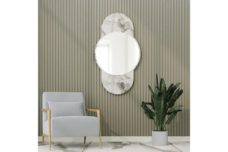 Speil Ewelina Marmor - Hvit - Innredning - Speil - Veggspeil