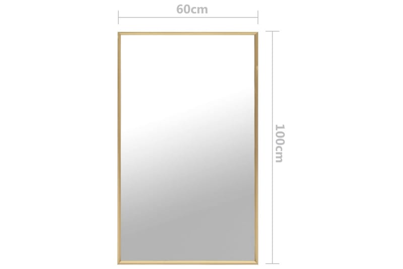 Speil gull 100x60 cm - Gull - Innredning - Speil - Veggspeil
