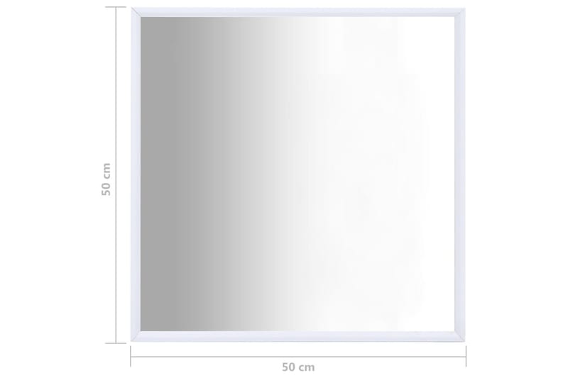 Speil hvit 50x50 cm - Hvit - Innredning - Speil - Veggspeil