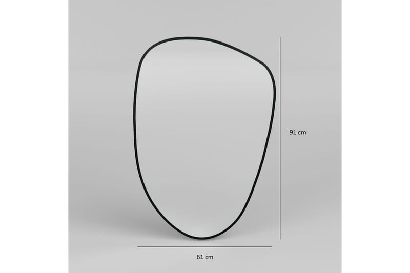 Speil Inrol Svart - Svart - Innredning - Speil - Veggspeil