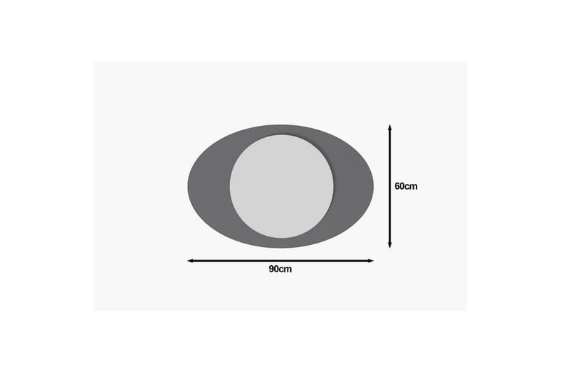Speil Masatoshi Antrasitt - Antrasitt - Innredning - Speil - Veggspeil