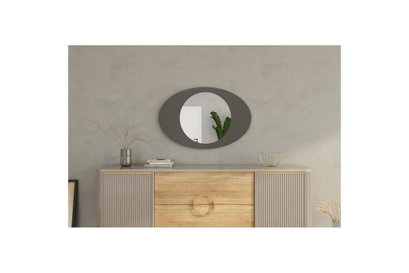 Speil Masatoshi Antrasitt - Antrasitt - Innredning - Speil - Veggspeil