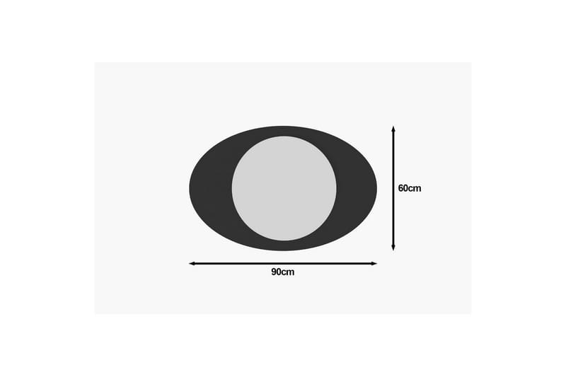 Speil Masatoshi Svart - Svart - Innredning - Speil - Veggspeil