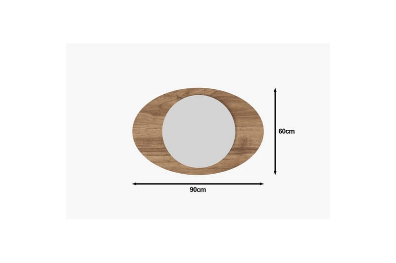 Speil Masatoshi Valnøtt - Valnøtt - Innredning - Speil - Veggspeil