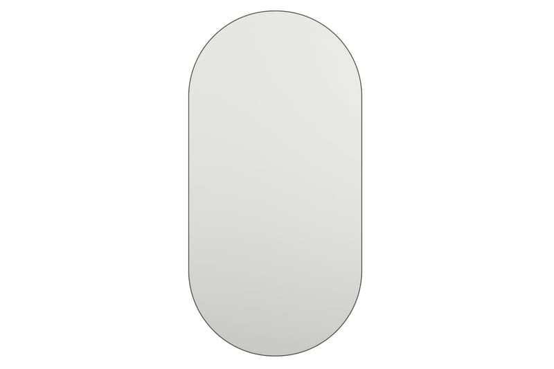 Speil med LED-lys 40x20 cm glass oval - Silver - Veggspeil - Gangspeil
