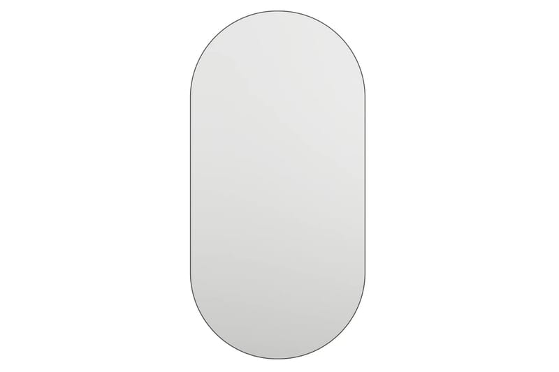 Speil med LED-lys 60x30 cm glass oval - Silver - Innredning - Speil - Veggspeil