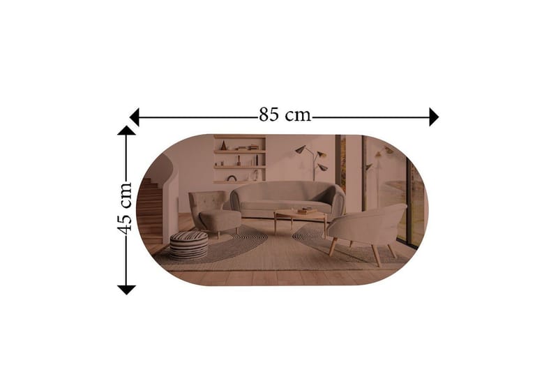 Speil Riory Bronse / Gull - Bronse / Gull - Innredning - Speil - Veggspeil