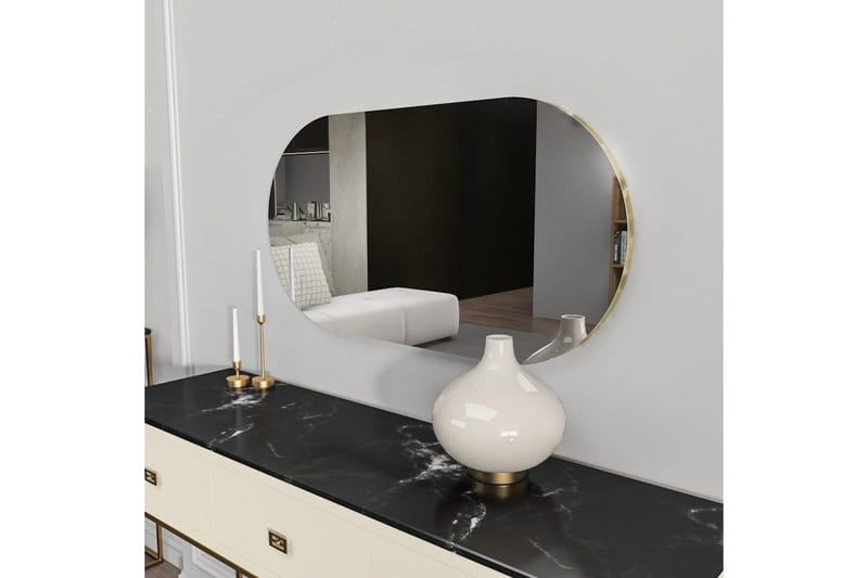 Speil Riory Transparent / Gull - Transparent / Gull - Innredning - Speil - Veggspeil