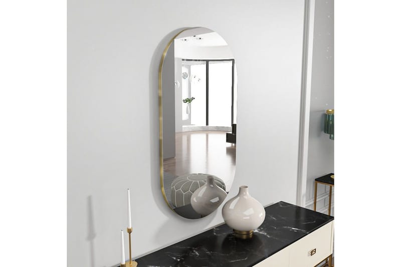 Speil Riory Transparent / Gull - Transparent / Gull - Innredning - Speil - Veggspeil