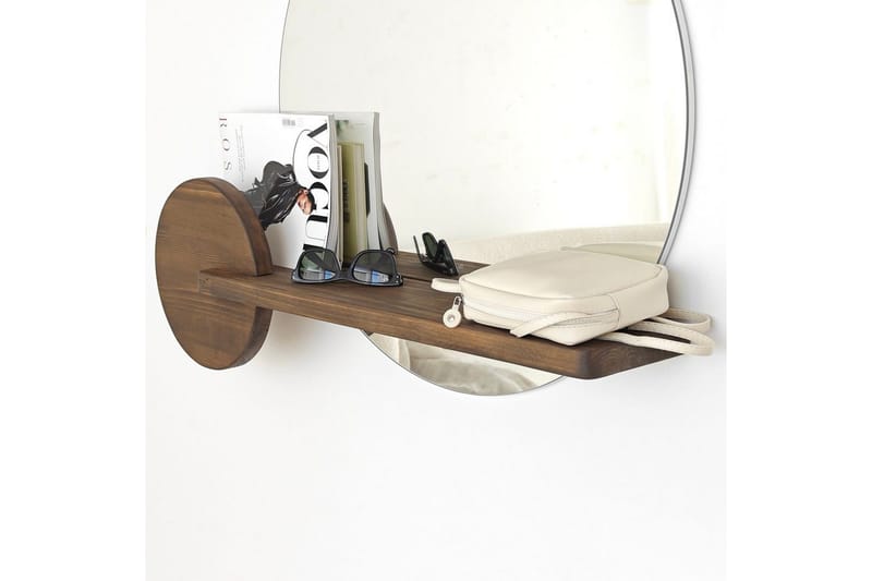 Speil Ronil Valnøtt - Brun - Innredning - Speil - Veggspeil