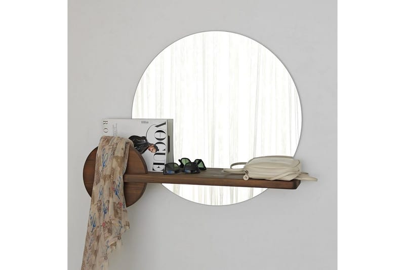 Speil Ronil Valnøtt - Brun - Innredning - Speil - Veggspeil