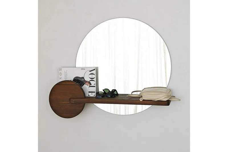 Speil Ronil Valnøtt - Brun - Innredning - Speil - Veggspeil