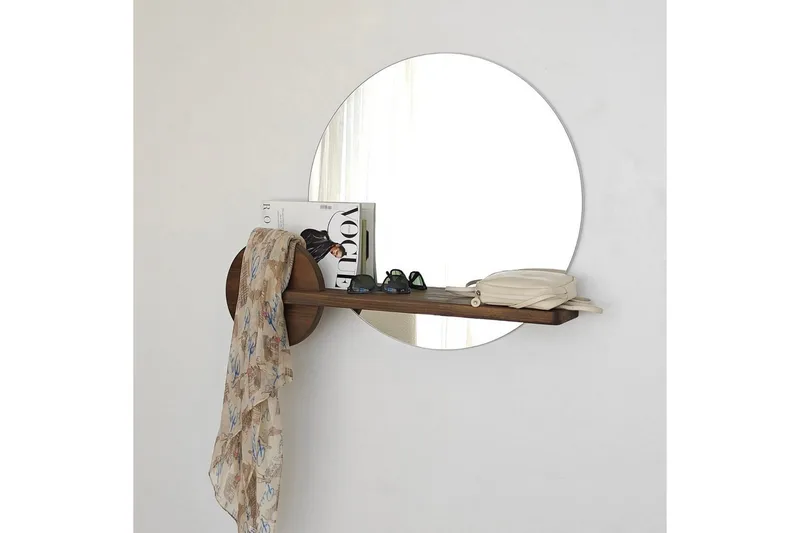 Speil Ronil Valnøtt - Brun - Innredning - Speil - Veggspeil