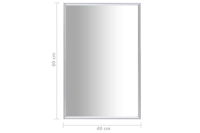 Speil sølv 60x40 cm - Silver - Innredning - Speil - Veggspeil