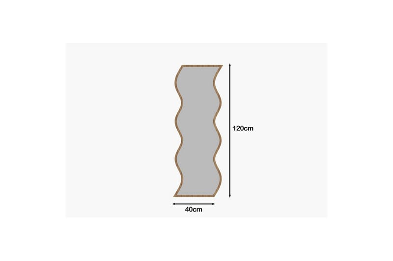 Speil Safidon Hvit / Natur - Hvit / Natur - Innredning - Speil - Veggspeil