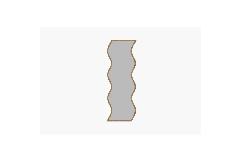 Speil Safidon Hvit / Natur - Hvit / Natur - Innredning - Speil - Veggspeil