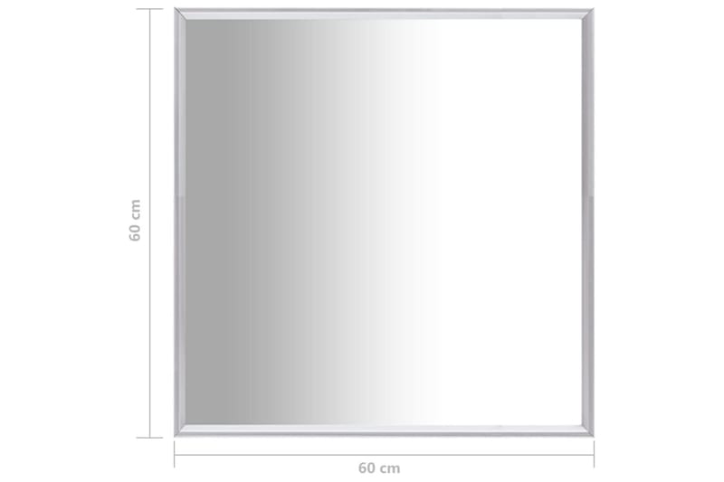 Speil sölv 60x60 cm - Silver - Innredning - Speil - Veggspeil