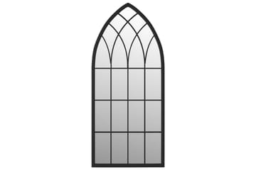 Speil svart 70x30 cm for innendørs bruk jern - Svart - Innredning - Speil - Veggspeil