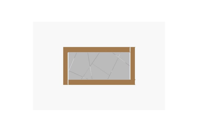 Speil Virlin Bronse / Hvit - Bronse / Hvit - Innredning - Speil - Veggspeil