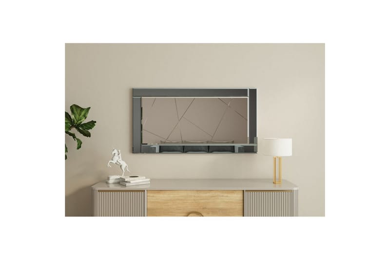 Speil Virlin Fume / Hvit - Fume / Hvit - Innredning - Speil - Veggspeil