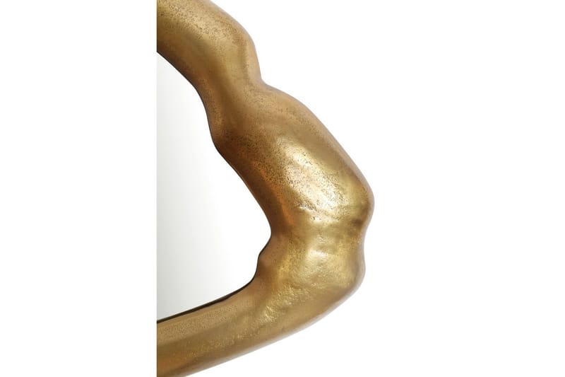 Speil Wohnling Asymmetrisk metall tykt metallramme oval 100 cm - Innredning - Speil - Veggspeil