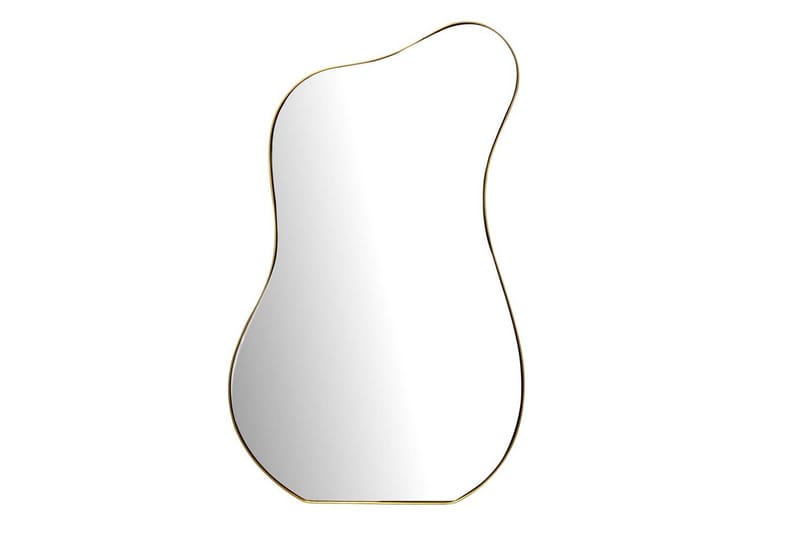 Speil Wohnling Asymmetrisk metallramme oval 100 cm - Innredning - Speil - Veggspeil