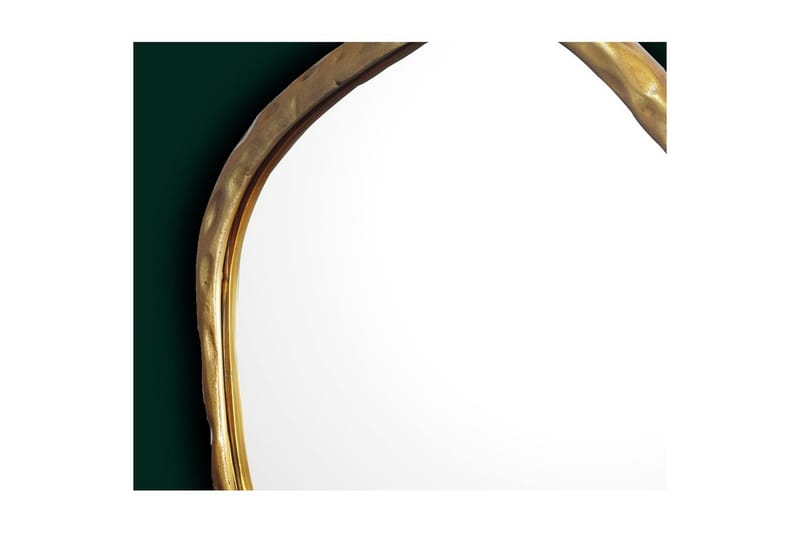 Speil Wohnling Asymmetrisk metallramme rund 60 cm - Innredning - Speil - Veggspeil